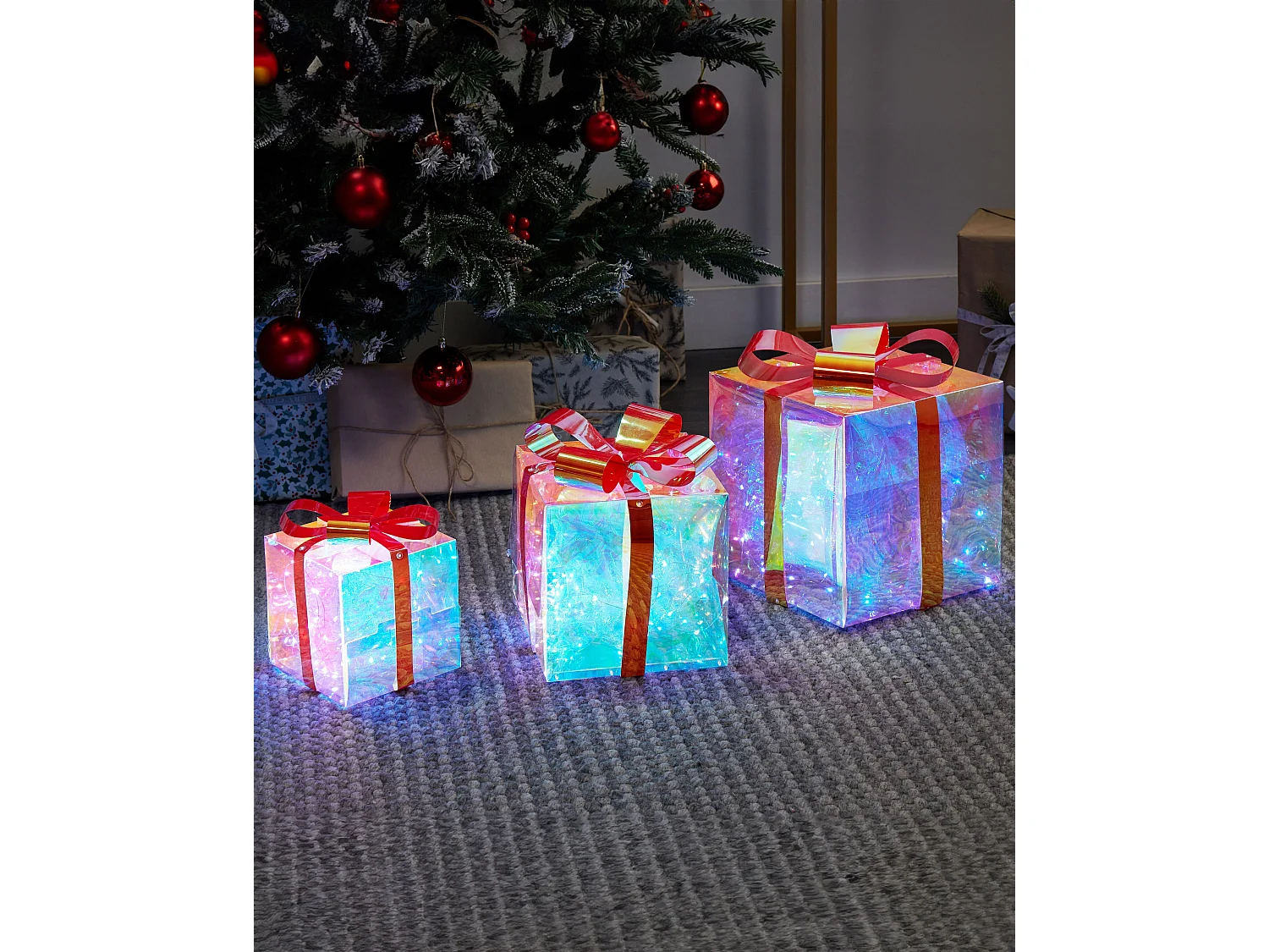 Weihnachtsbeleuchtung LED mehrfarbig Geschenk 3er Set CAPELLA