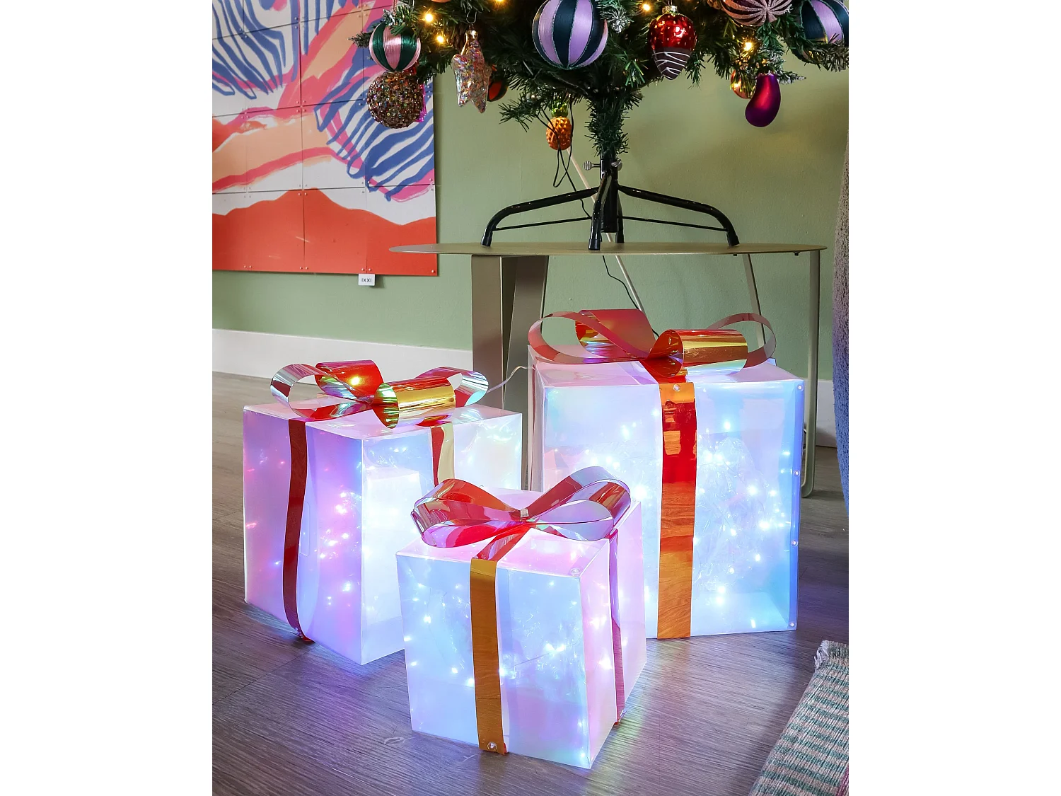 Weihnachtsbeleuchtung LED mehrfarbig Geschenk 3er Set CAPELLA