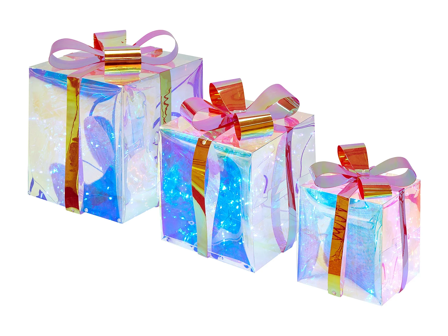 Décoration de Noël LED CAPELLA Cadeaux de Noël 15/20/25 cm Multicolore