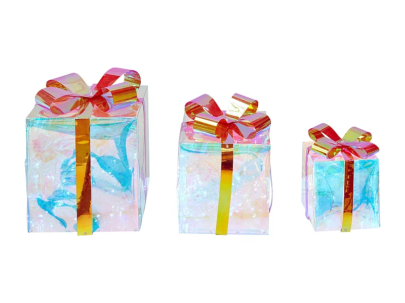 Weihnachtsbeleuchtung LED mehrfarbig Geschenk 3er Set CAPELLA