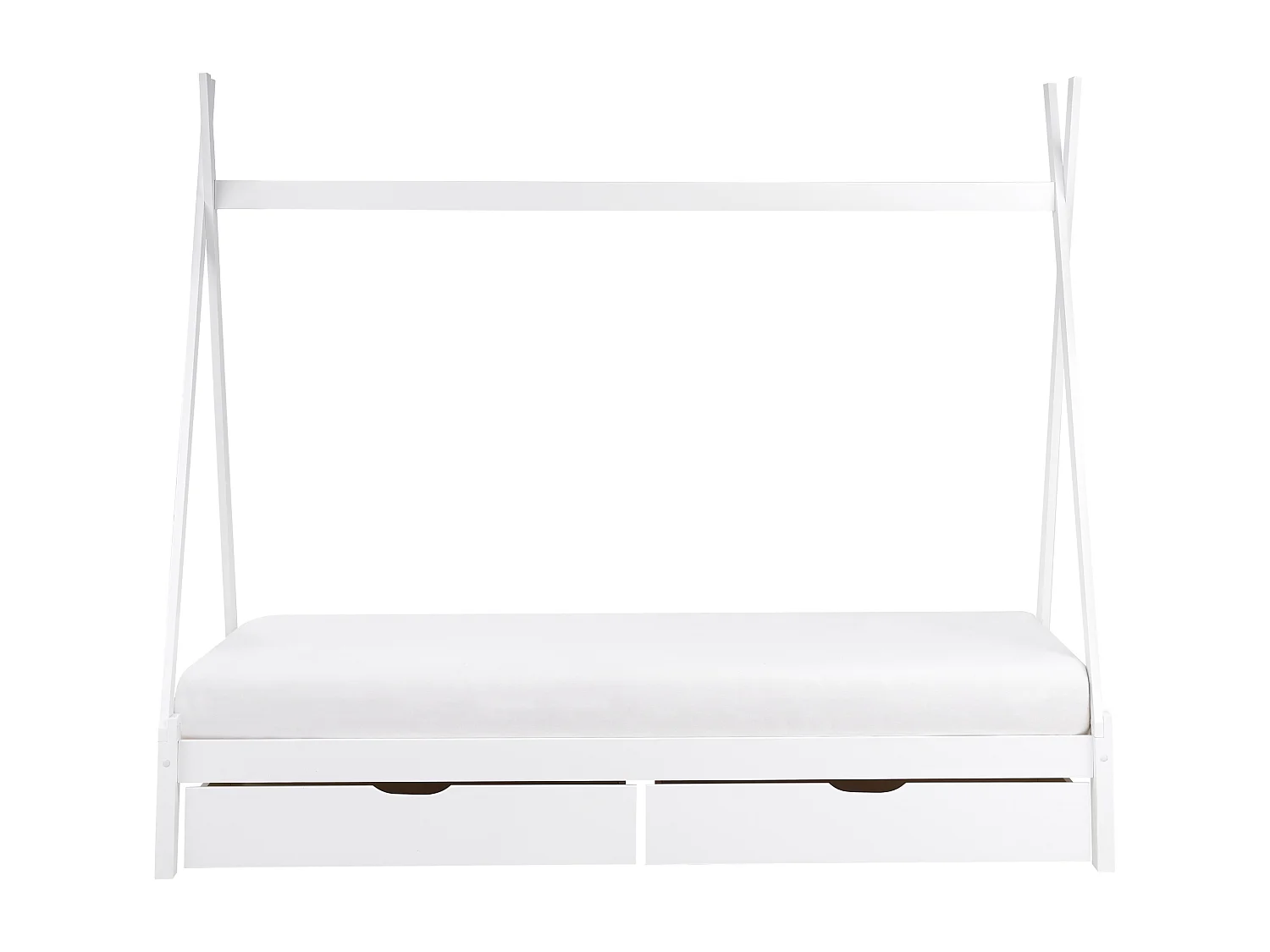 Letto per bambini con cassetti legno bianco 90 x 200 cm DEVAY