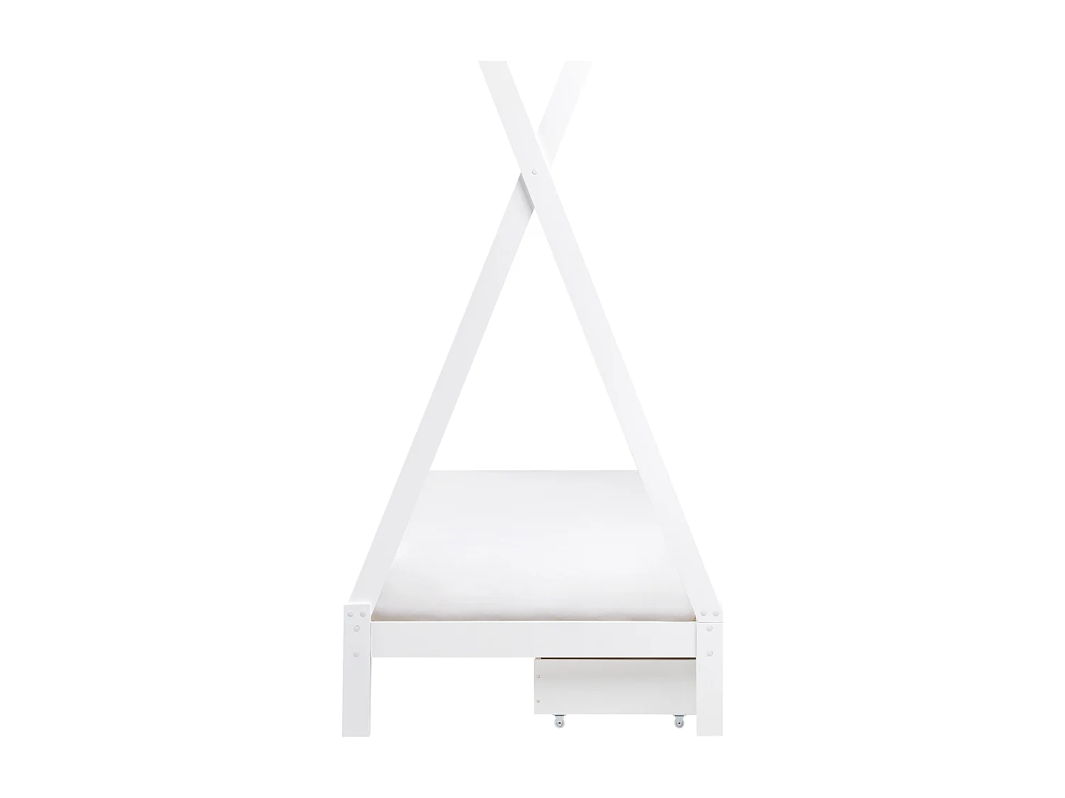 Letto per bambini con cassetti legno bianco 90 x 200 cm DEVAY