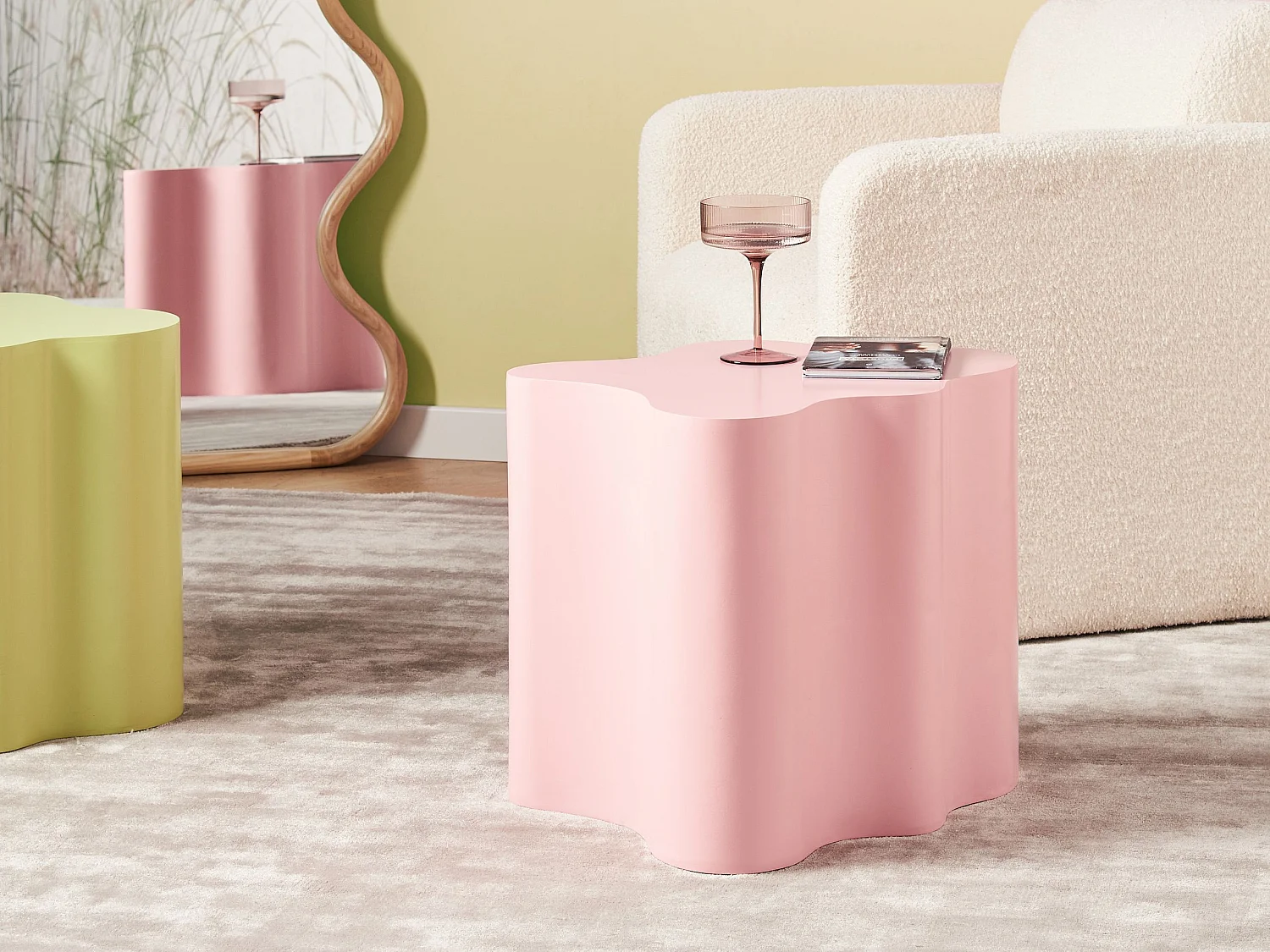 Table d'appoint SAKAMI Rose pastel
