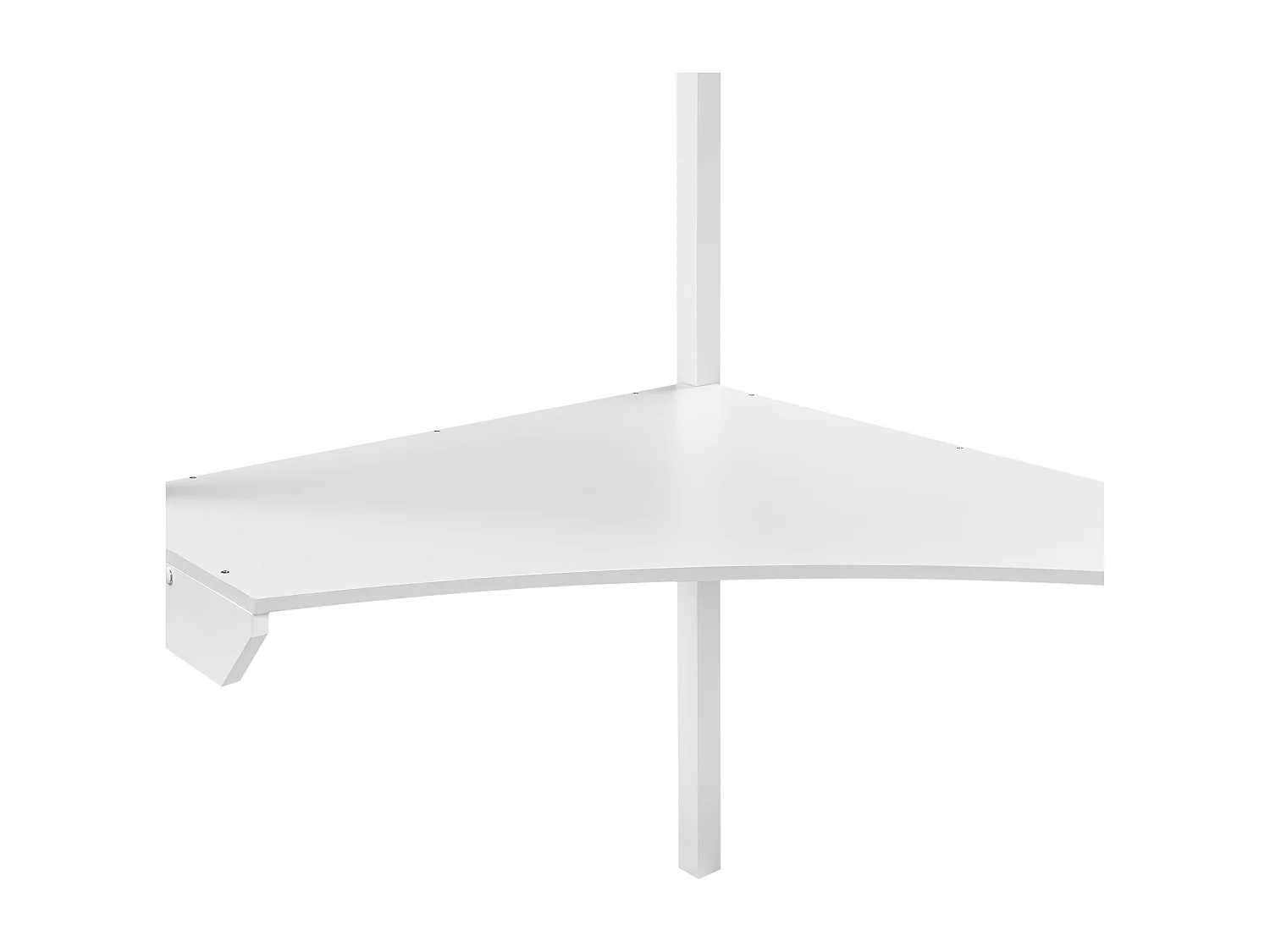 Letto a castello legno bianco con scrivania 90 x 200 cm LOURY