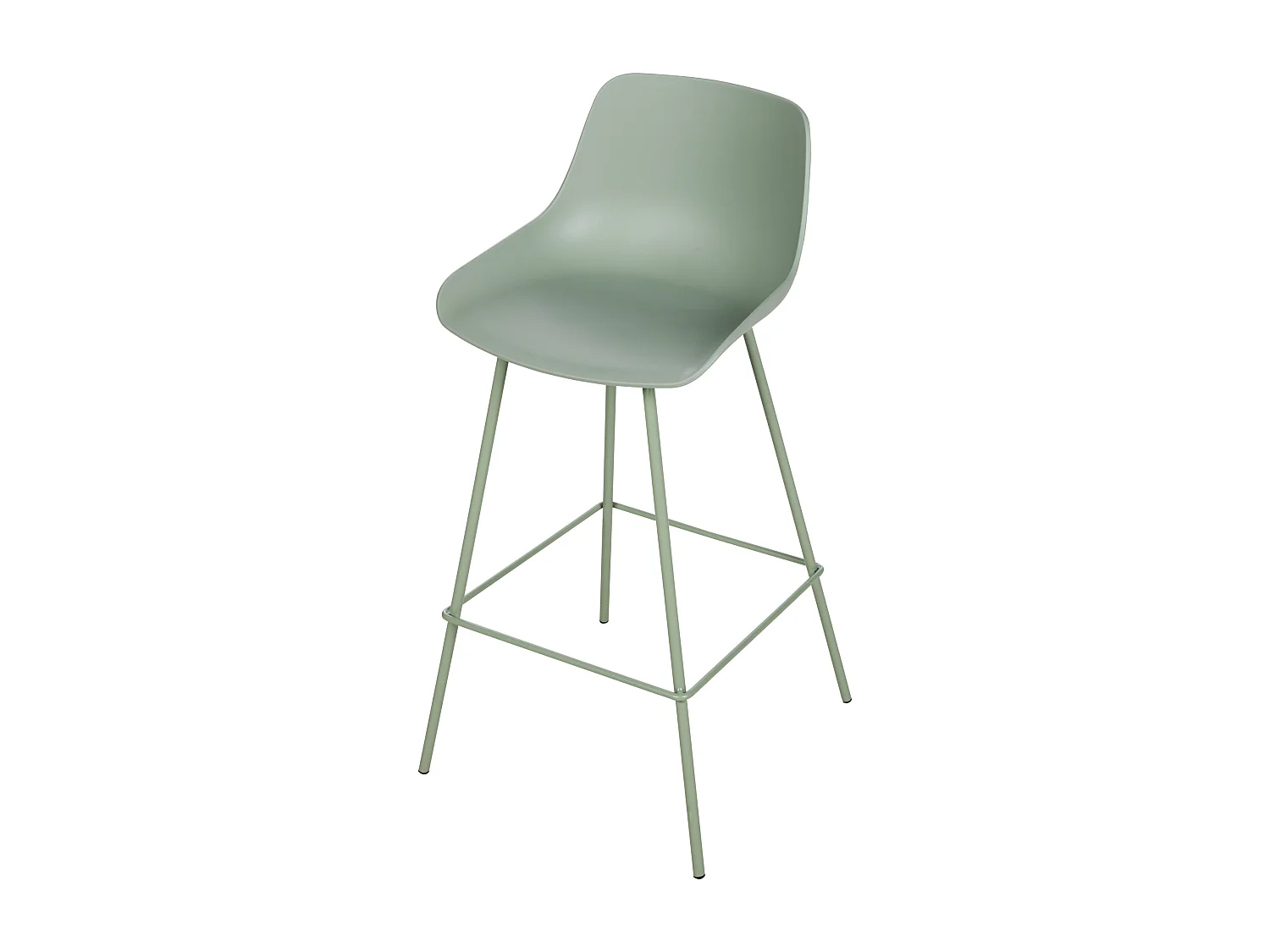 Lot de 2 chaises de bar EMMET Vert clair