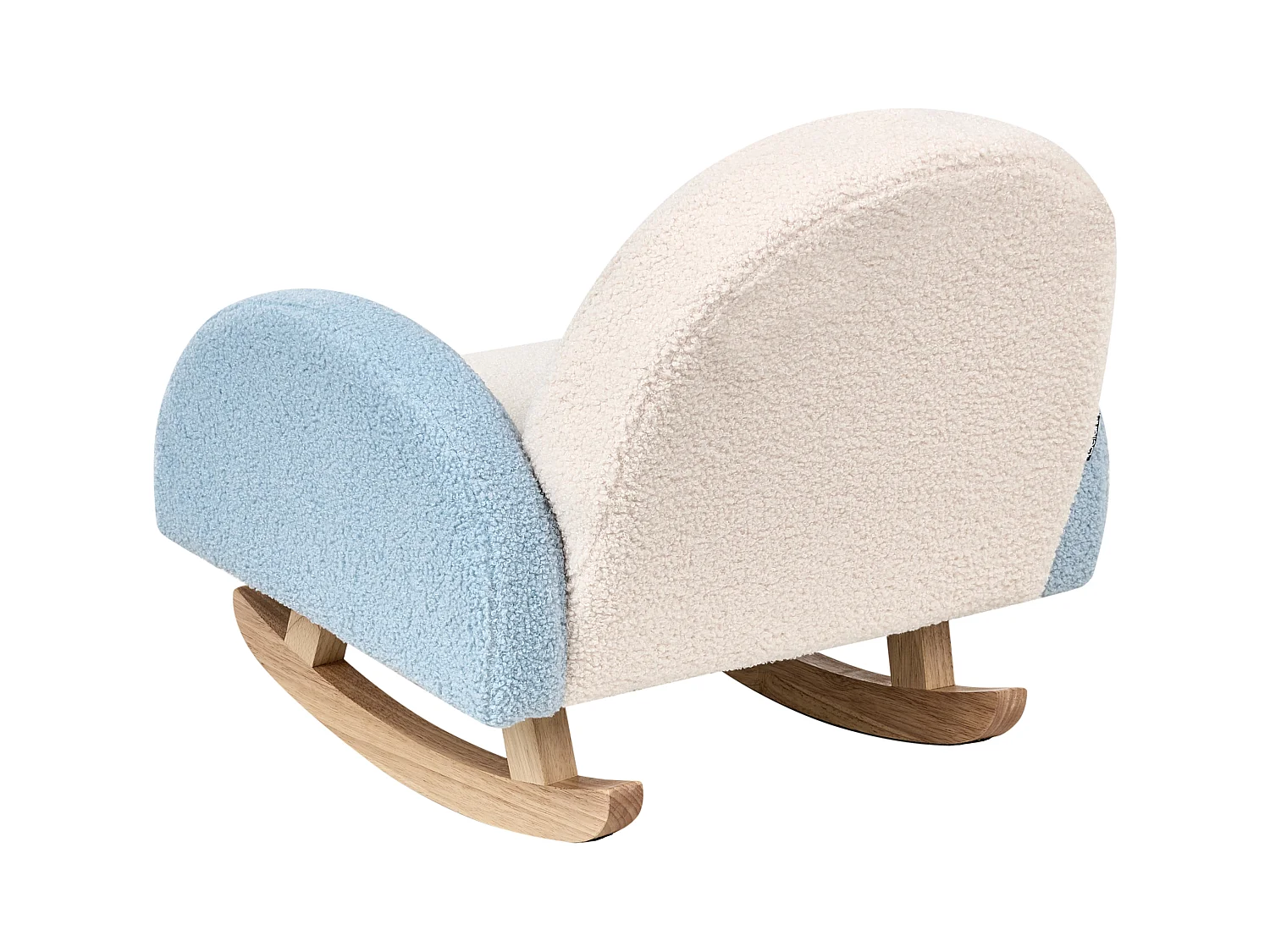 Chaise à bascule pour enfants Arc-en-ciel OMBO Bouclé Bleu clair