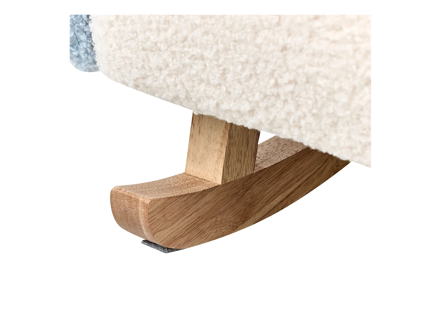 Chaise à bascule pour enfants Arc-en-ciel OMBO Bouclé Bleu clair