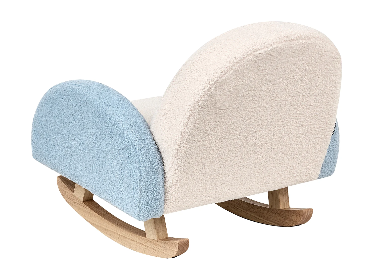 Kinder Schaukelstuhl Bouclé blau OMBO