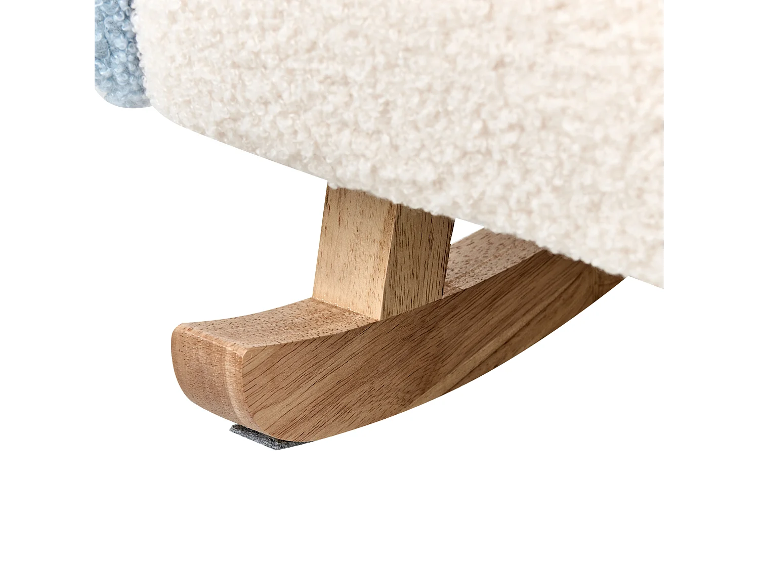 Kinder Schaukelstuhl Bouclé blau OMBO