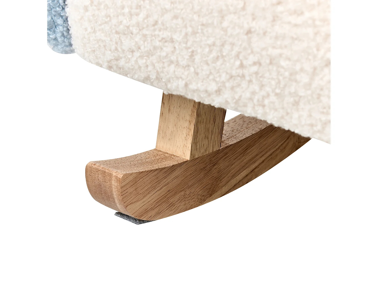 Kids Rocking Chair Rainbow OMBO Boucle Light Blue
