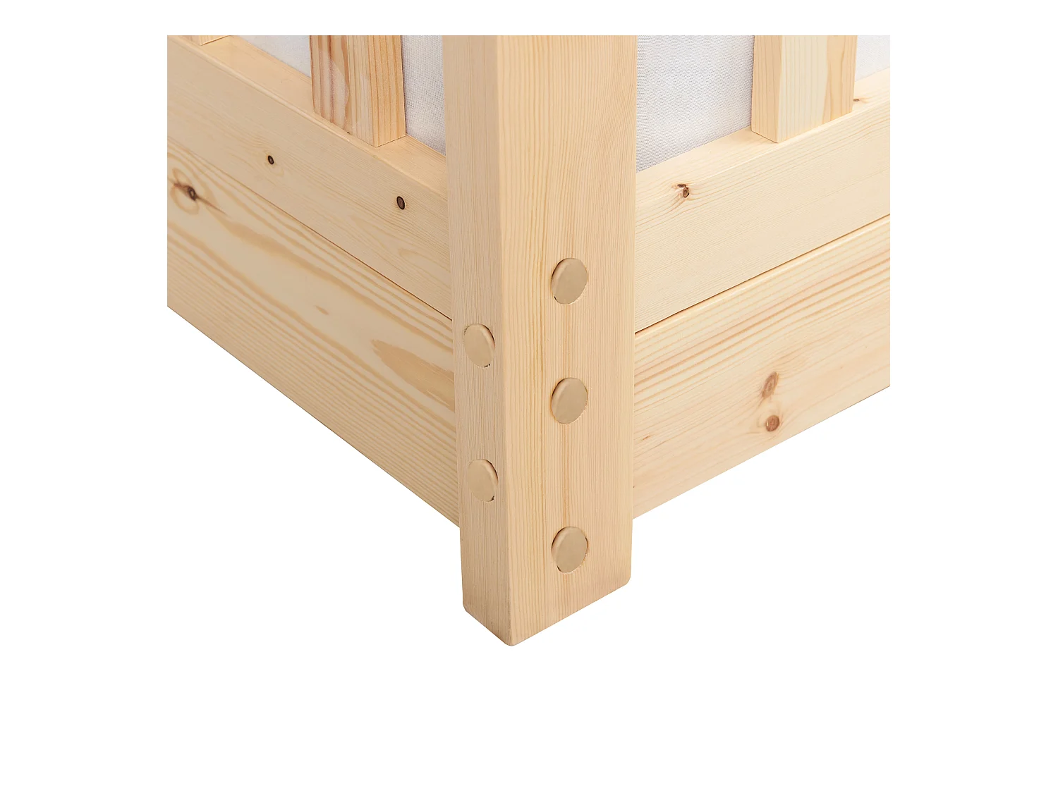 Lit d'enfant Maison Bois de pin COSSAYE 90 x 200 cm Marron clair