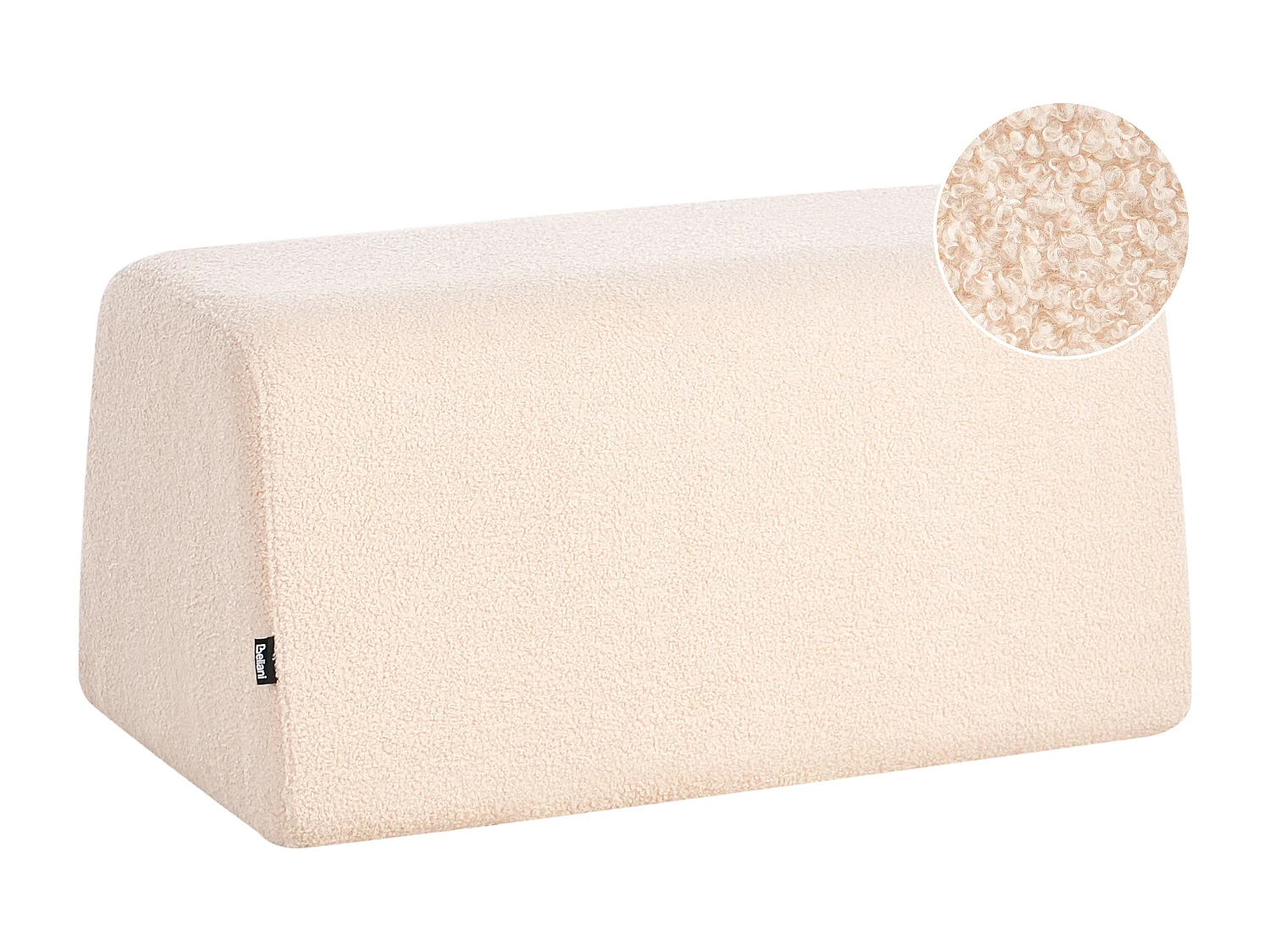 Pouf SINCLAIR Bouclé Beige