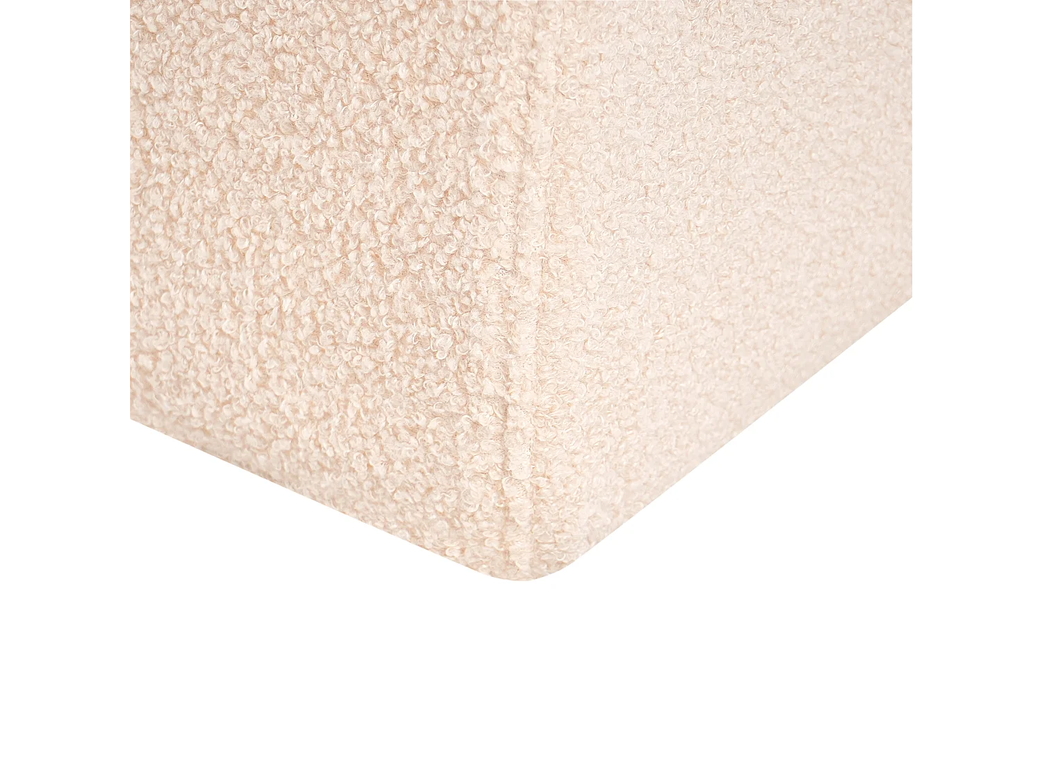 Pouf SINCLAIR Bouclé Beige