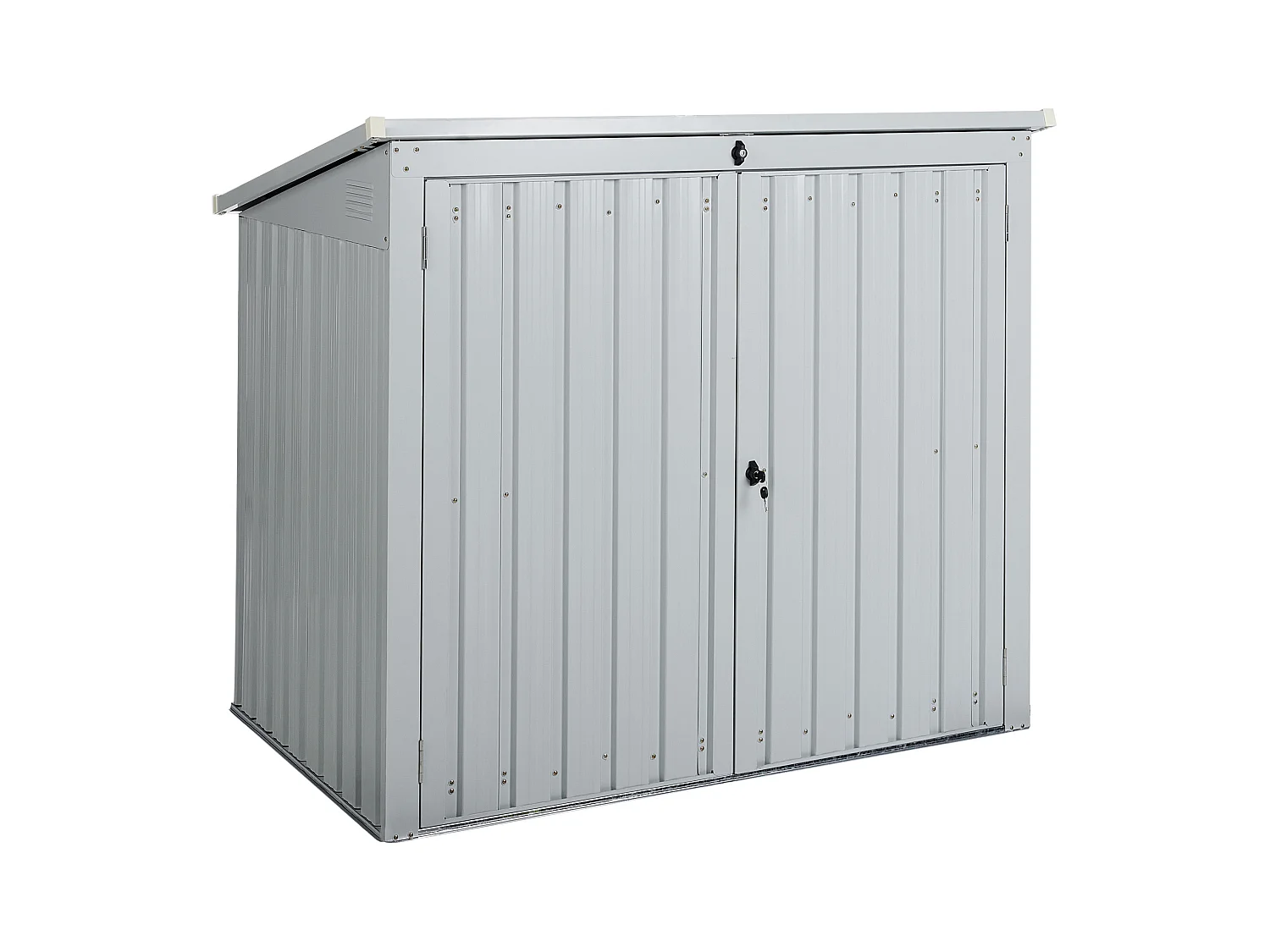 Abri de jardin MOENA 158 cm 96 cm Gris clair