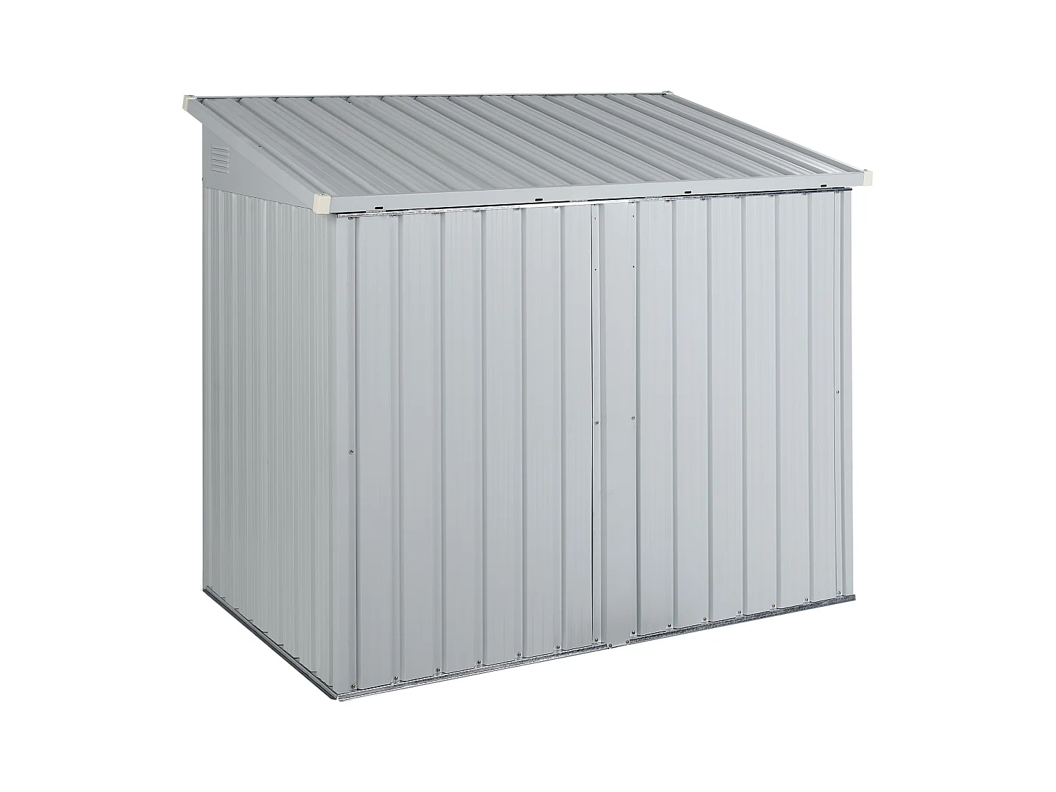Gerätehaus MOENA Metall 158 cm 96 cm Hellgrau