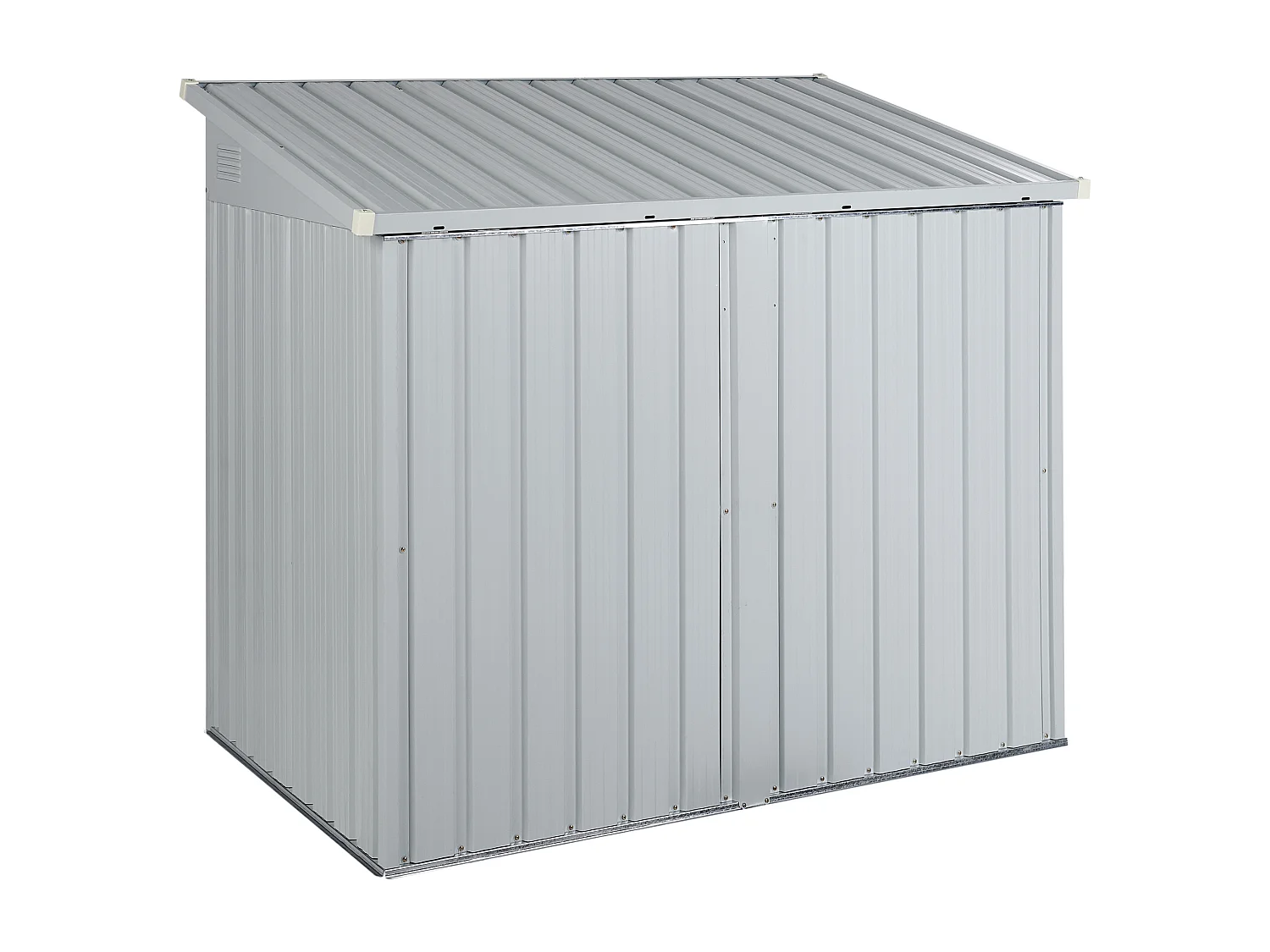 Gerätehaus MOENA Metall 158 cm 96 cm Hellgrau