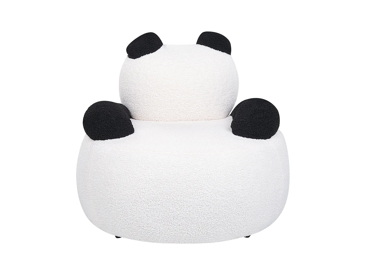 Fauteuil pour enfants Panda VIBY Bouclé Blanc