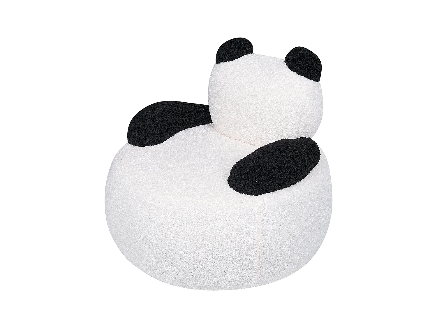 Fauteuil pour enfants Panda VIBY Bouclé Blanc