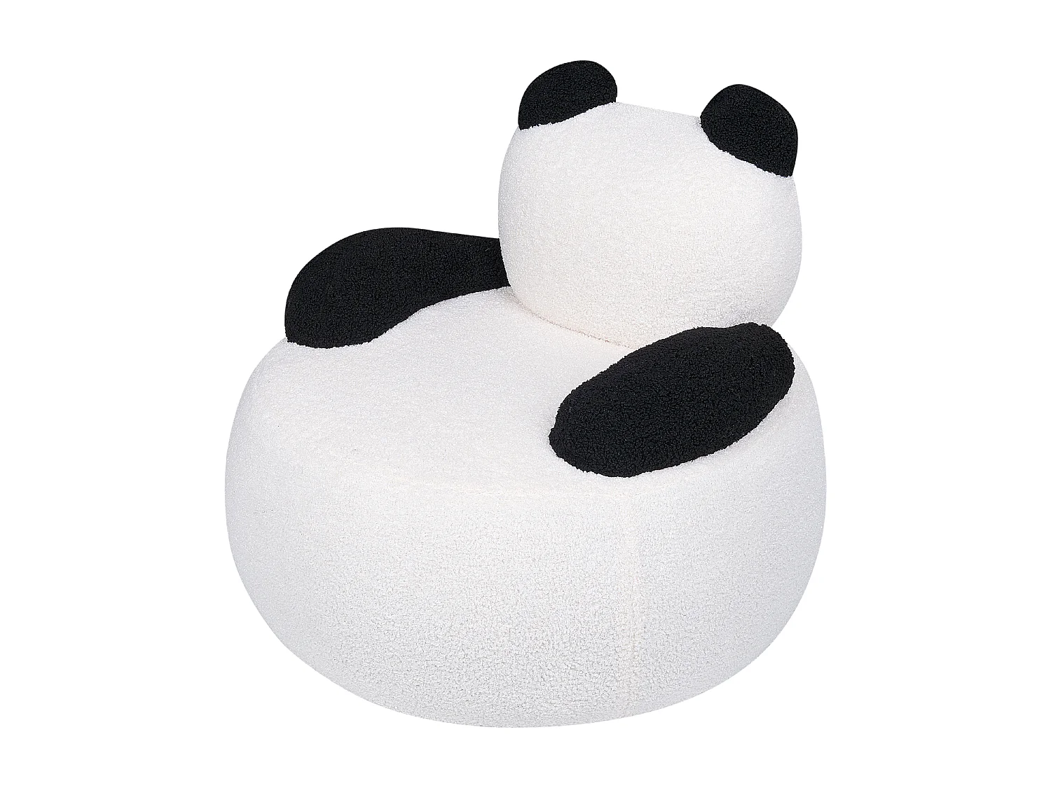 Fauteuil pour enfants Panda VIBY Bouclé Blanc
