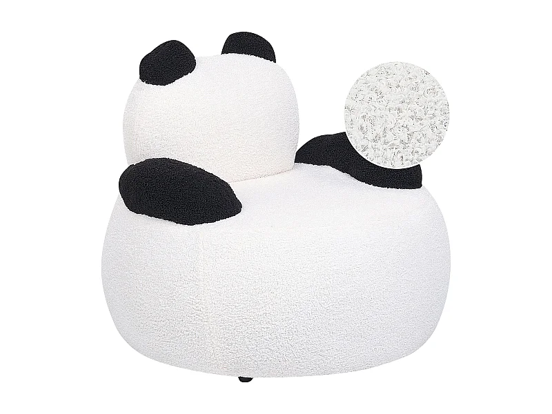 Cadeira para crianças forma de panda preto e branco VIBY