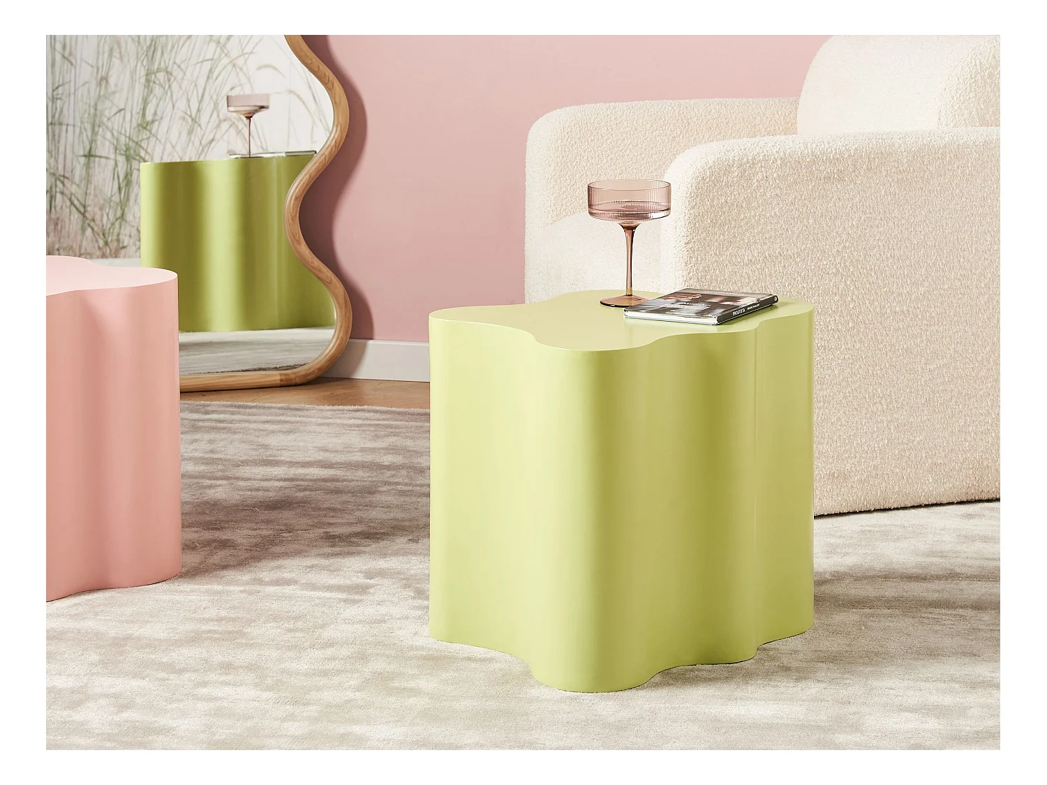 Stolik pomocniczy SAKAMI Jasnozielony