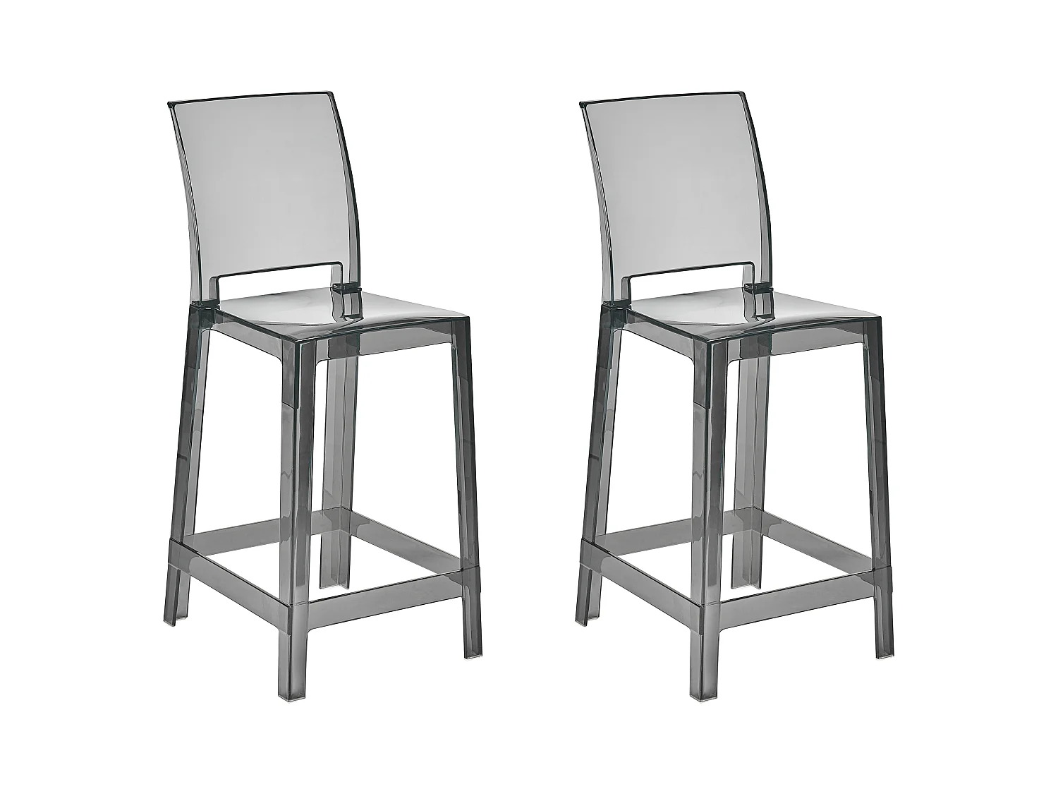 Lot de 2 chaises de bar WELLINGTON Noir