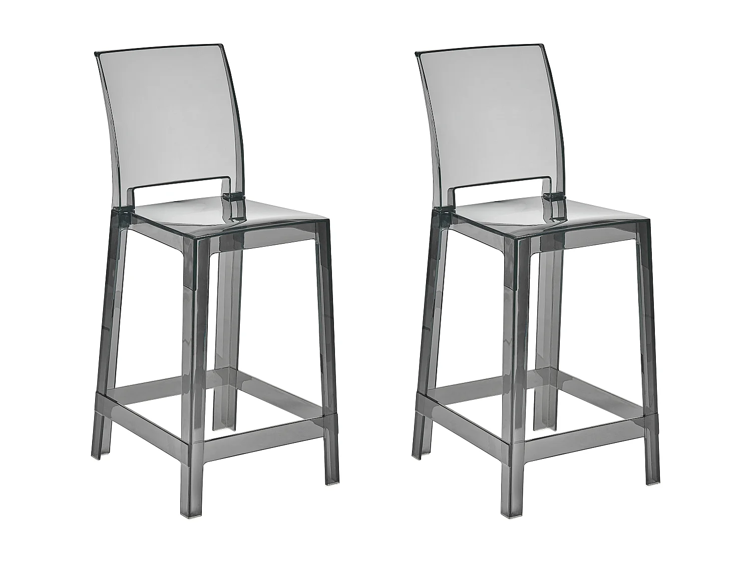 Lot de 2 chaises de bar WELLINGTON Noir