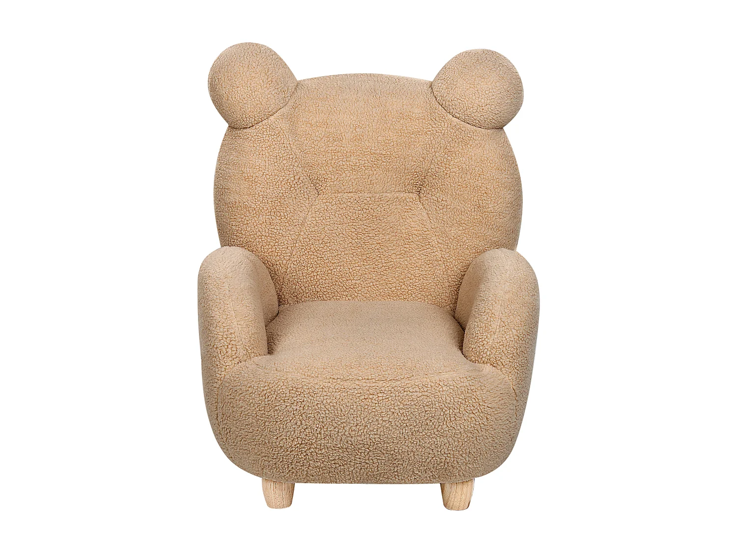 Sedia per bambini tessuto marrone chiaro MELBU