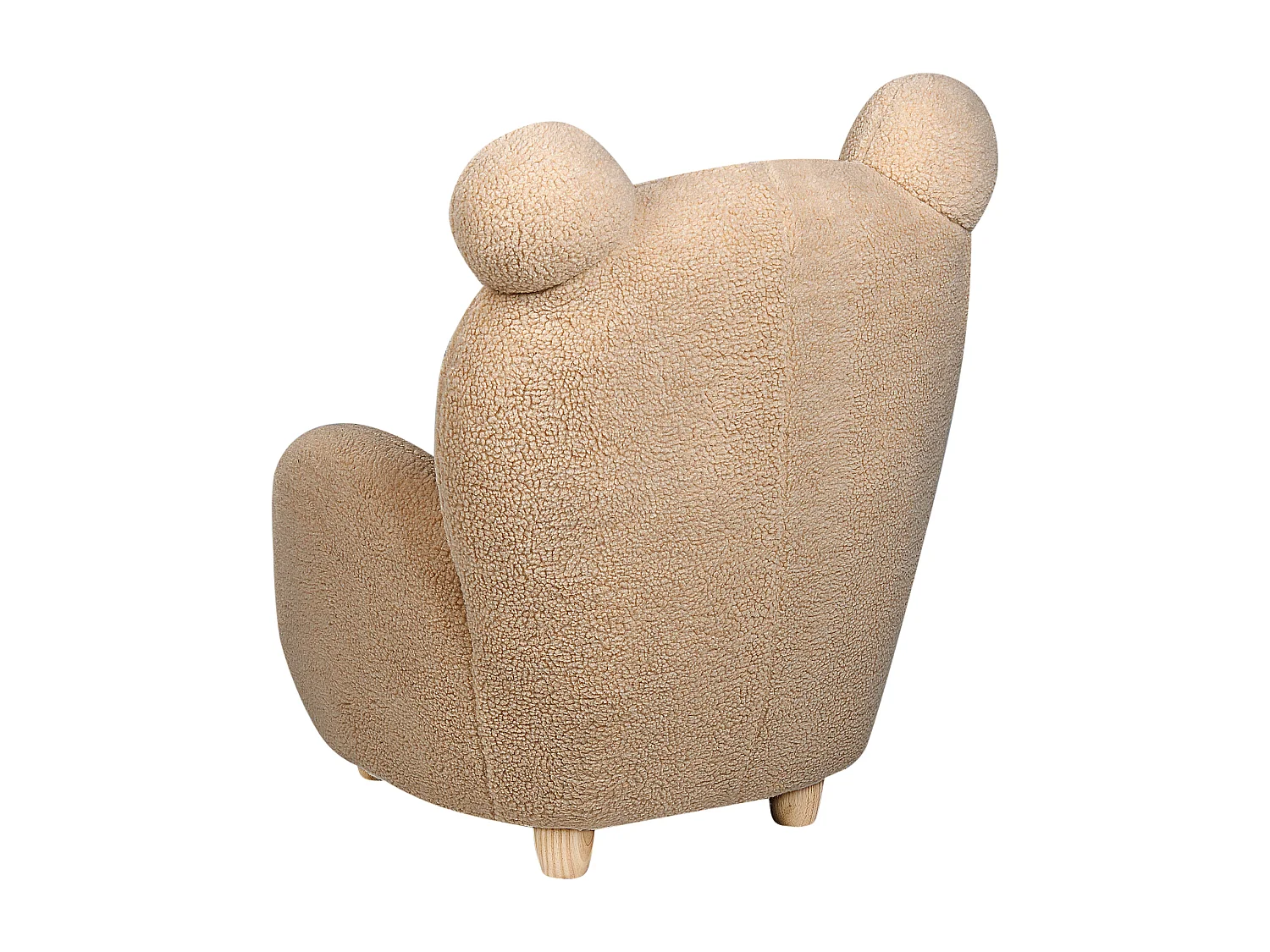 Sedia per bambini tessuto marrone chiaro MELBU