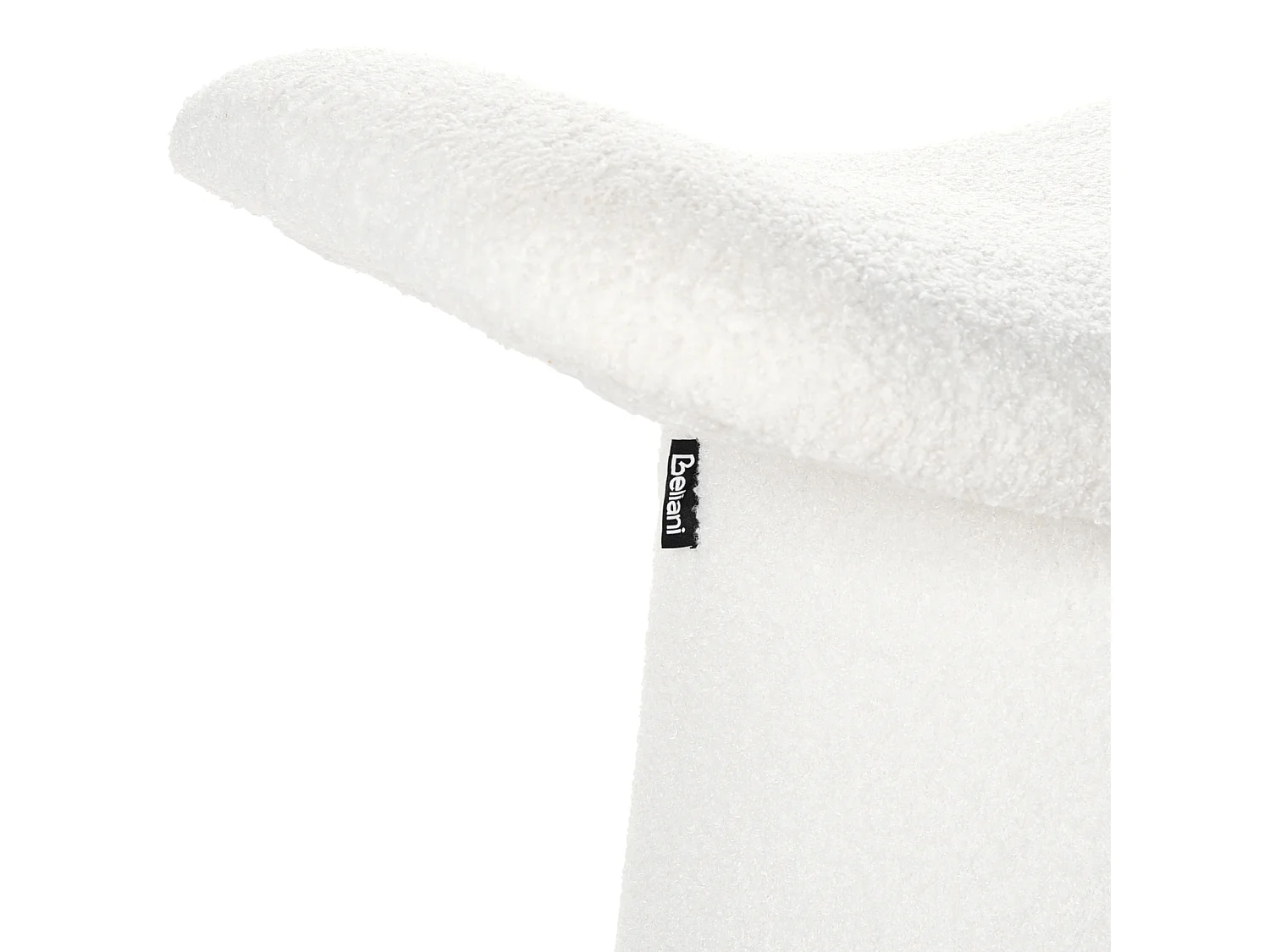 Pouf Getuftet RIDDLE Bouclé Cremeweiss 57 cm 38 cm 46 cm