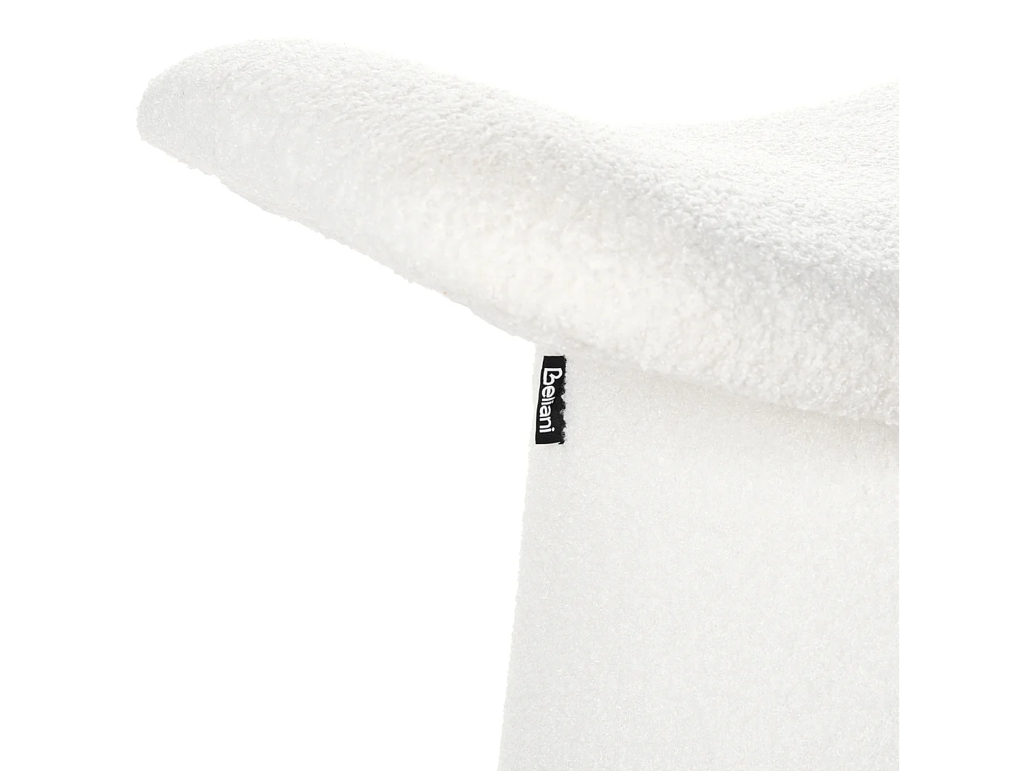 Pouf Getuftet RIDDLE Bouclé Cremeweiss 57 cm 38 cm 46 cm