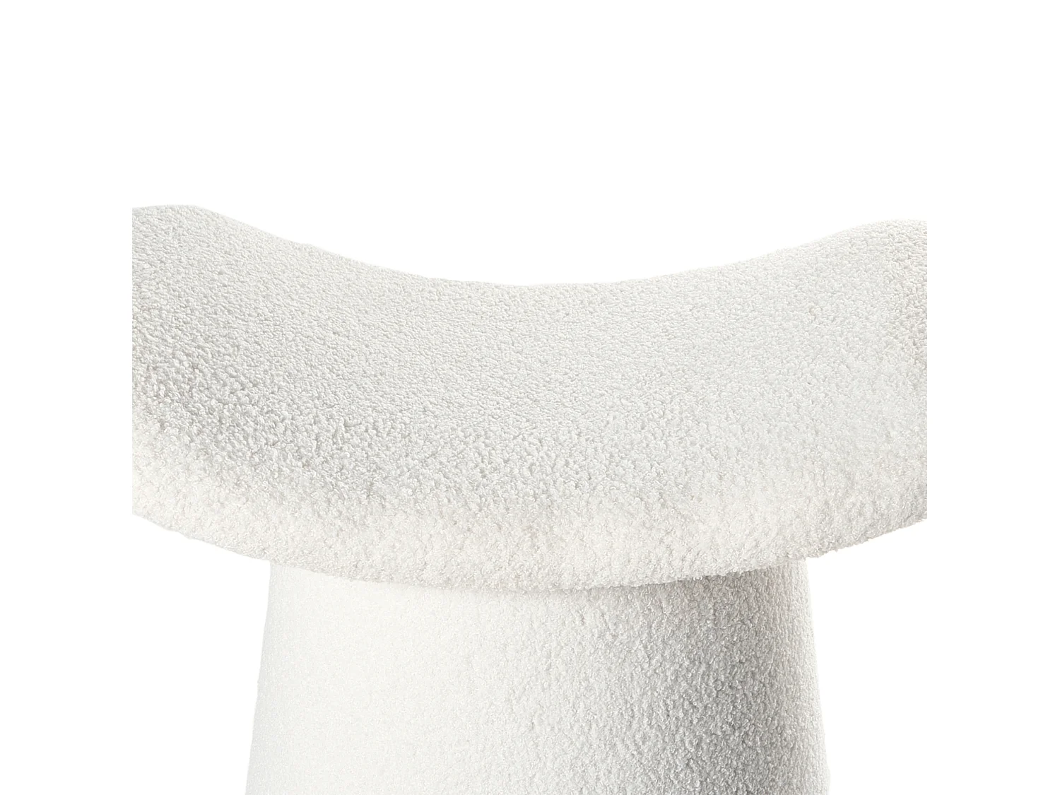 Pouffe Tufted RIDDLE Boucle Off-White