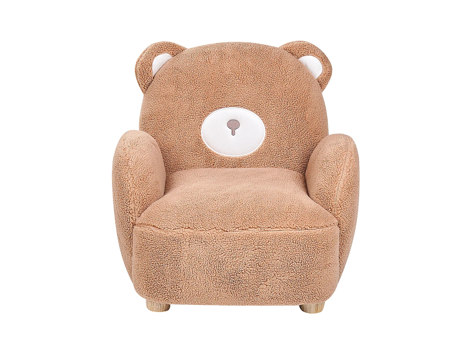Fauteuil pour enfants Ours en peluche BOO Bouclé Marron