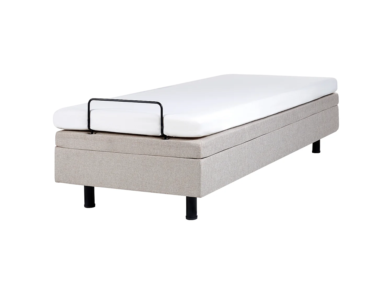 Ställbar säng utan huvudgavel DUKE 80 x 200 cm Beige