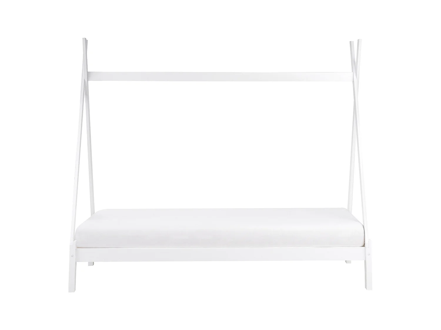 Cama tipi para crianças em madeira branca 90 x 200 cm DEVAY