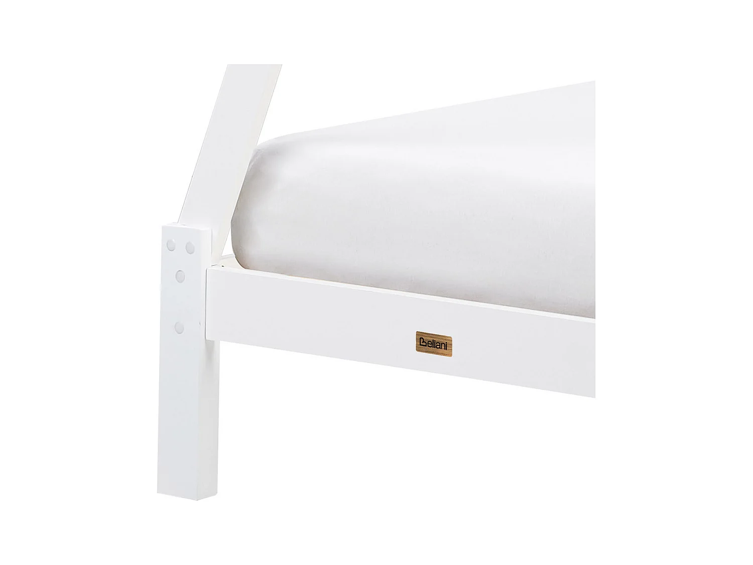 Cama tipi para crianças em madeira branca 90 x 200 cm DEVAY