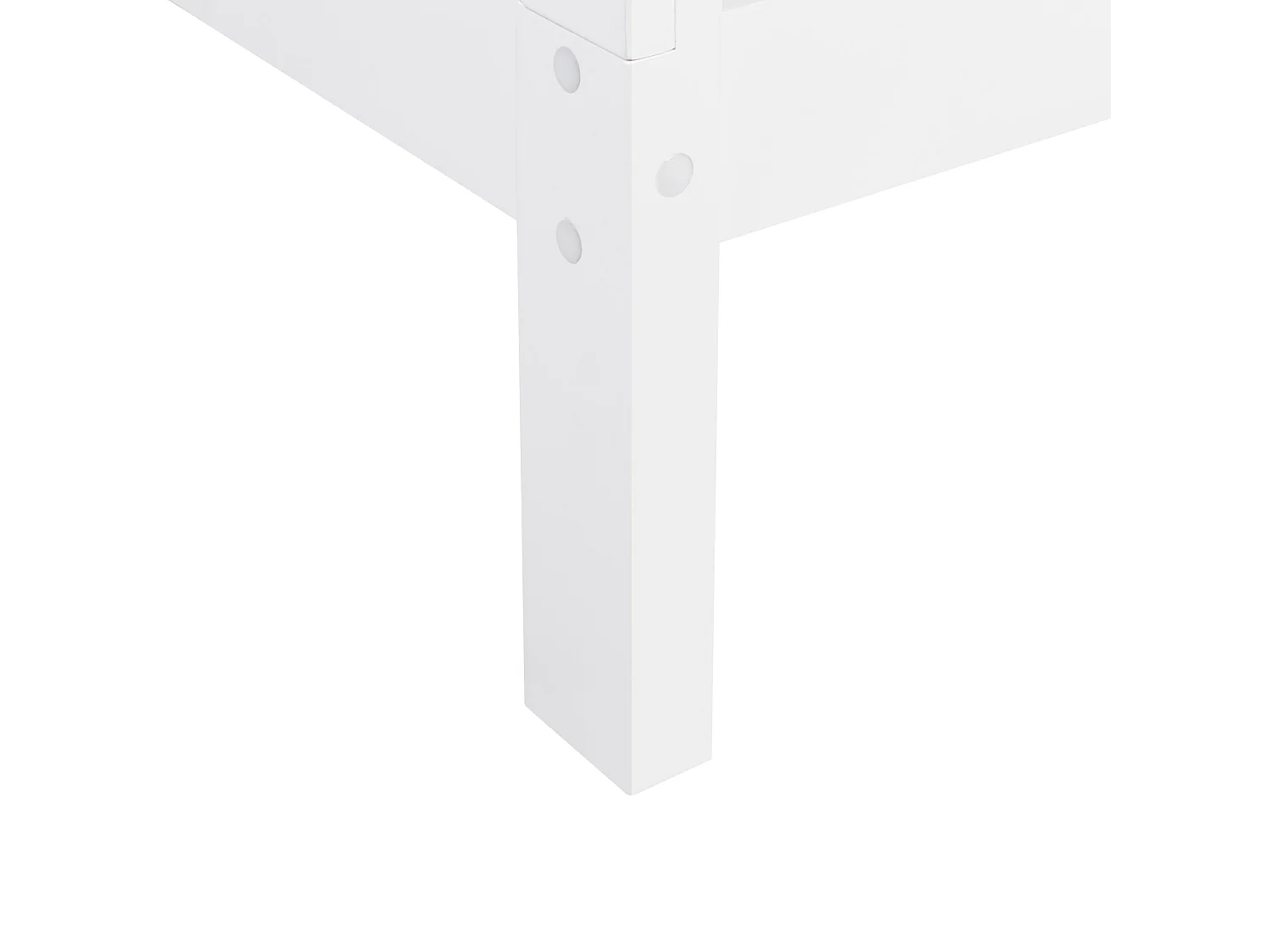 Tipi-Kinderbett Kiefernholz weiss Lattenrost 90 x 200 cm DEVAY