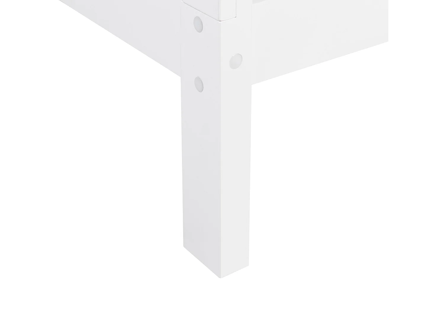 Tipi-Kinderbett Kiefernholz weiss Lattenrost 90 x 200 cm DEVAY