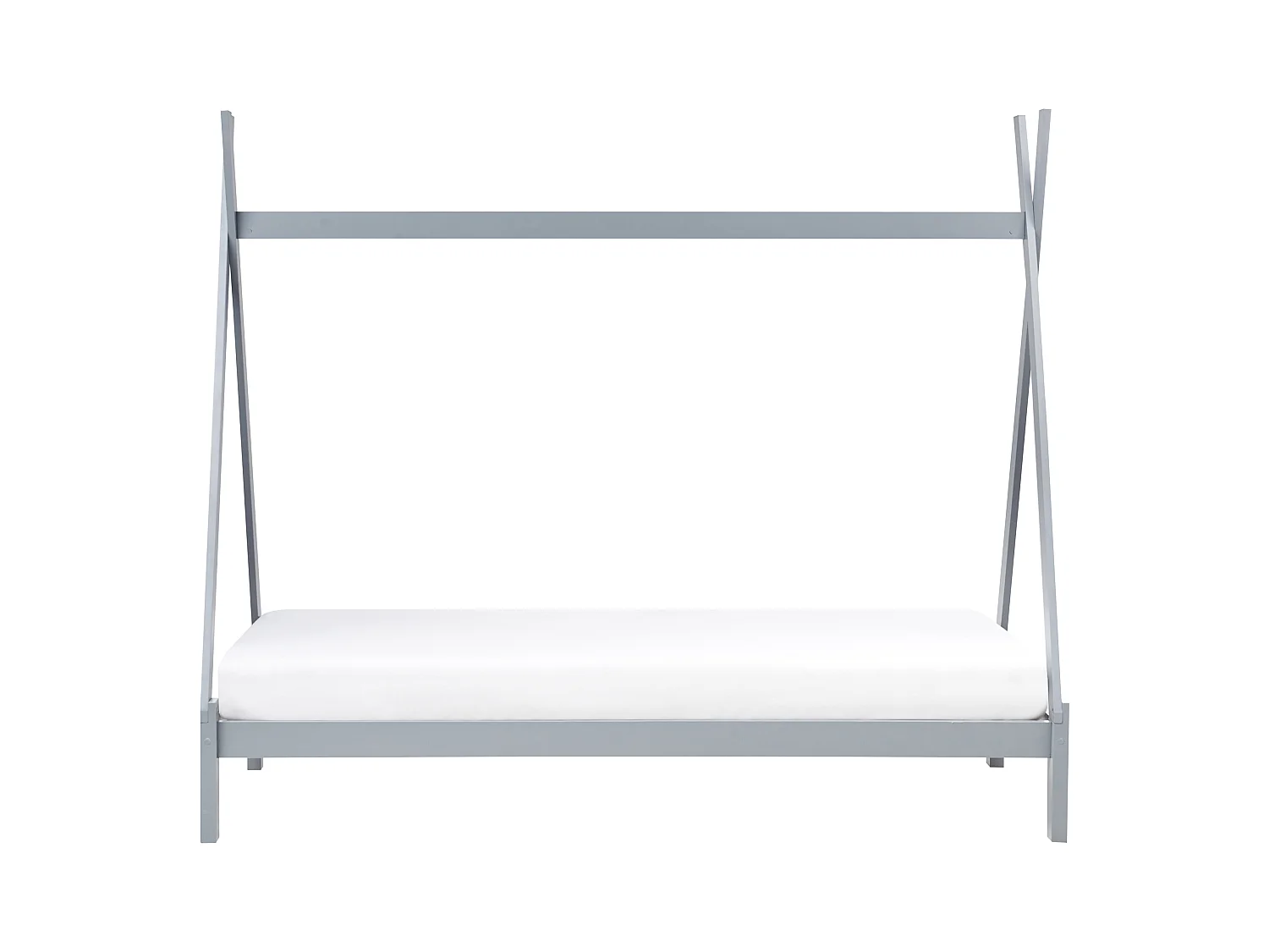 Lit d'enfant Tipi Bois de pin DEVAY 90 x 200 cm Gris