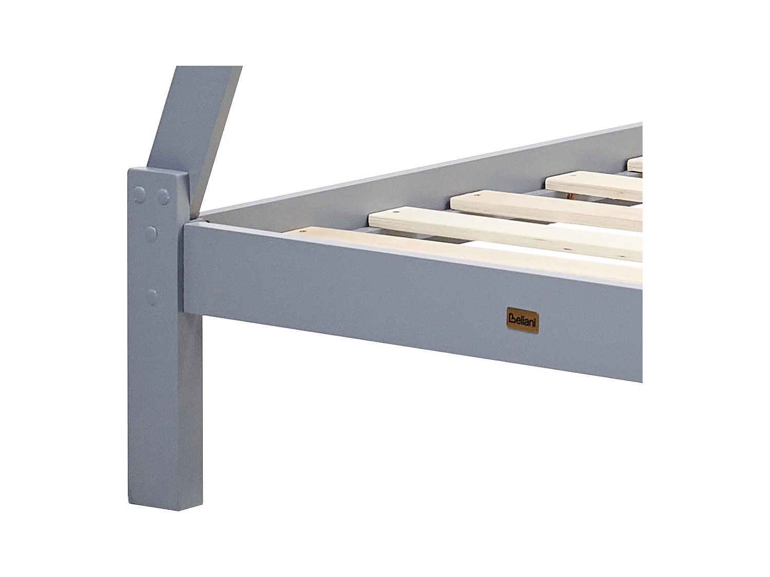 Lit d'enfant Tipi Bois de pin DEVAY 90 x 200 cm Gris