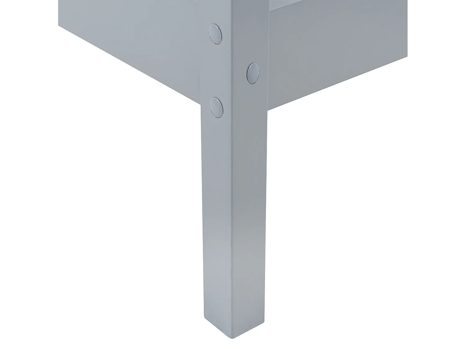 Tipi-Kinderbett Kiefernholz grau Lattenrost 90 x 200 cm DEVAY