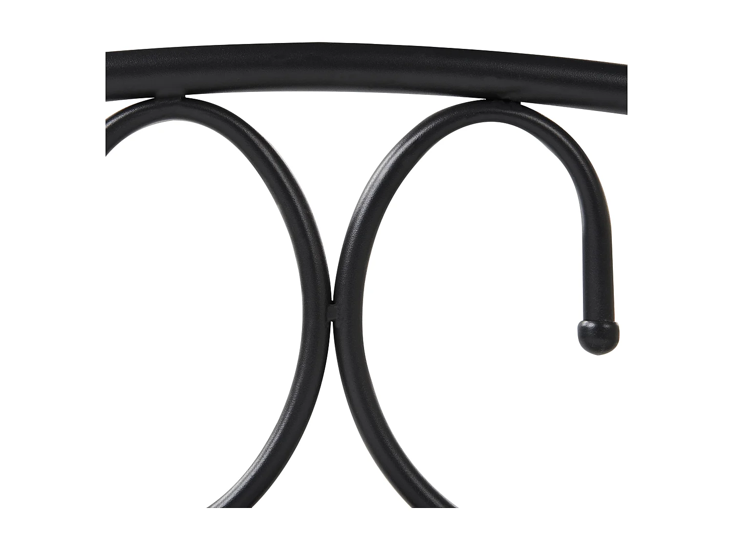 Lit à baldaquin Métal SORMERY 90 x 200 cm Noir