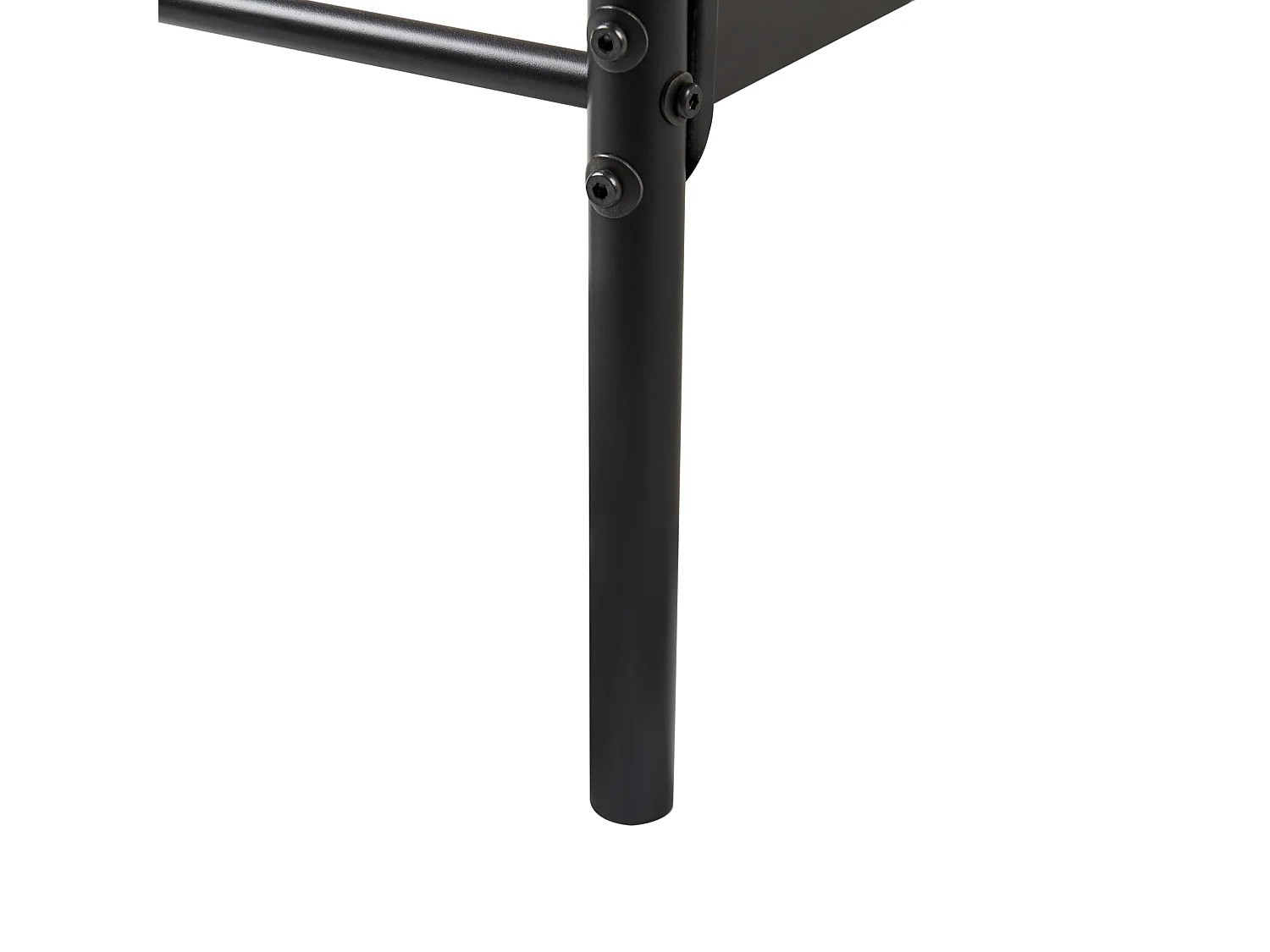 Lit à baldaquin Métal SORMERY 90 x 200 cm Noir