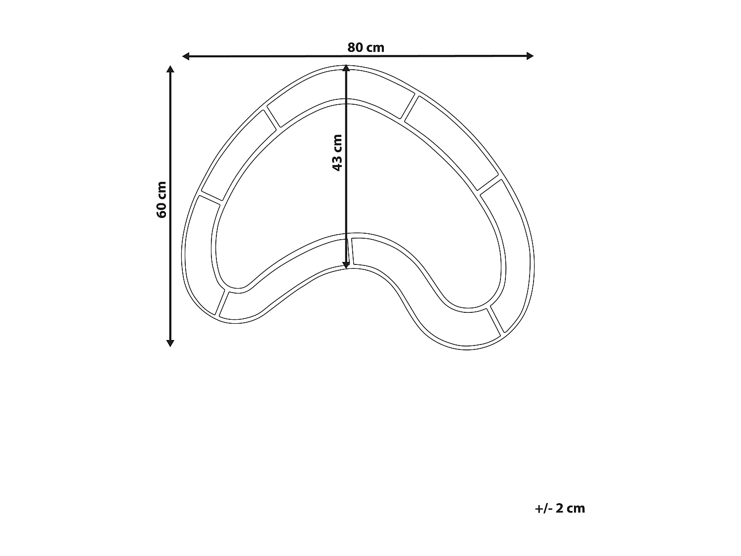 Miroir BOUVRON 80 cm 60 cm Multicolore