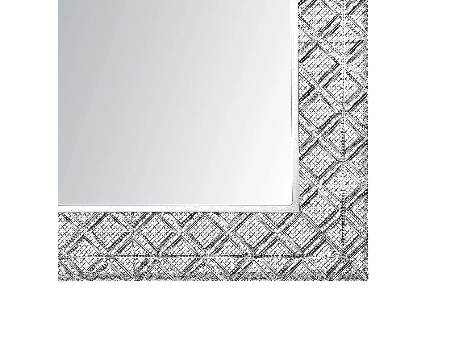 Miroir EVETTES 80 cm 80 cm Métal Argenté