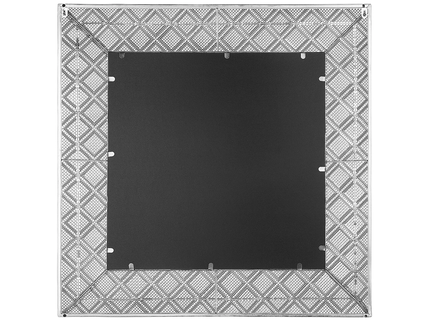 Miroir EVETTES 80 cm 80 cm Métal Argenté