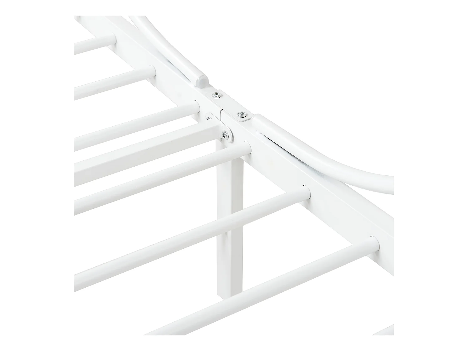 Himmelbett Metall SORMERY 90 x 200 cm Weiss