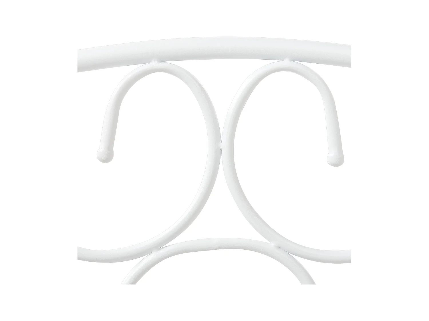 Himmelbett Metall SORMERY 90 x 200 cm Weiss