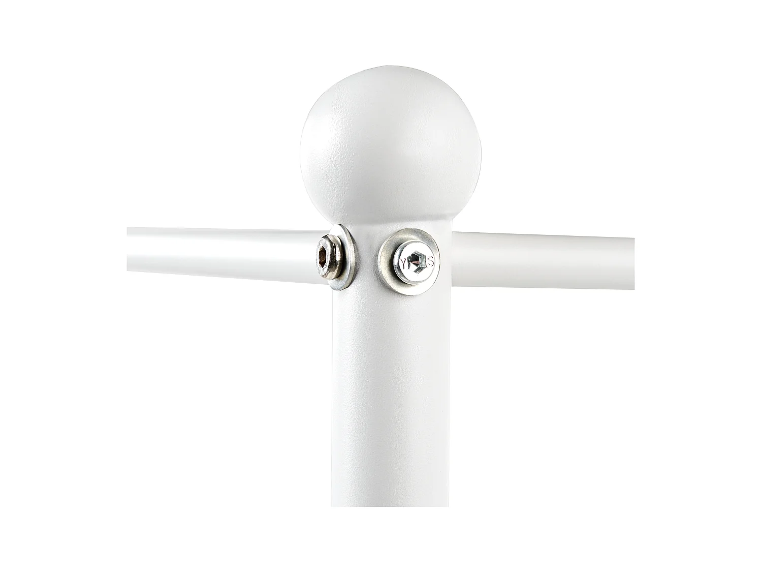 Himmelbett Metall SORMERY 90 x 200 cm Weiss