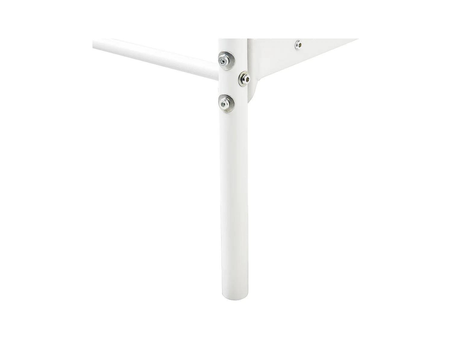 Himmelbett Metall SORMERY 90 x 200 cm Weiss